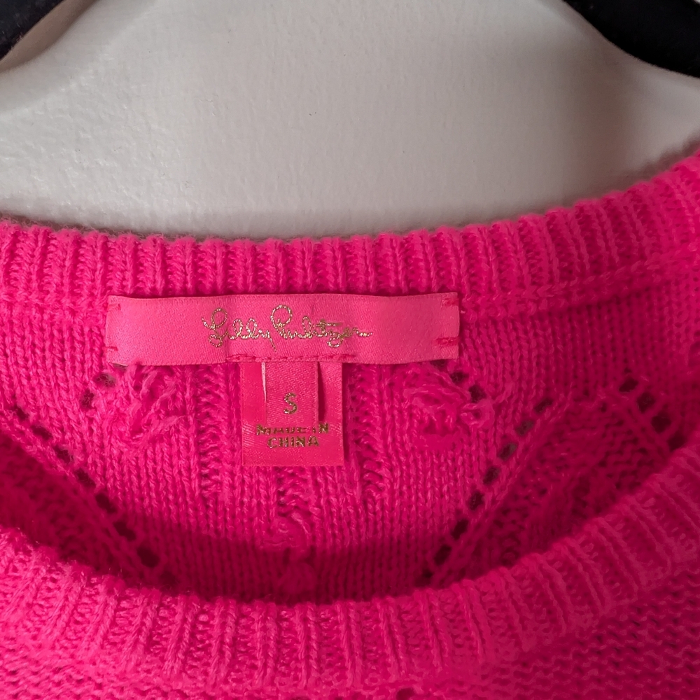 Lilly Pulitzer Neuve Sweater Hyper Pink - Picture 2 of 8